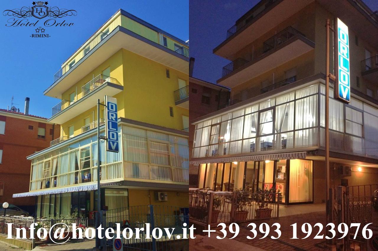Hotel Orlov Rímini Exterior foto